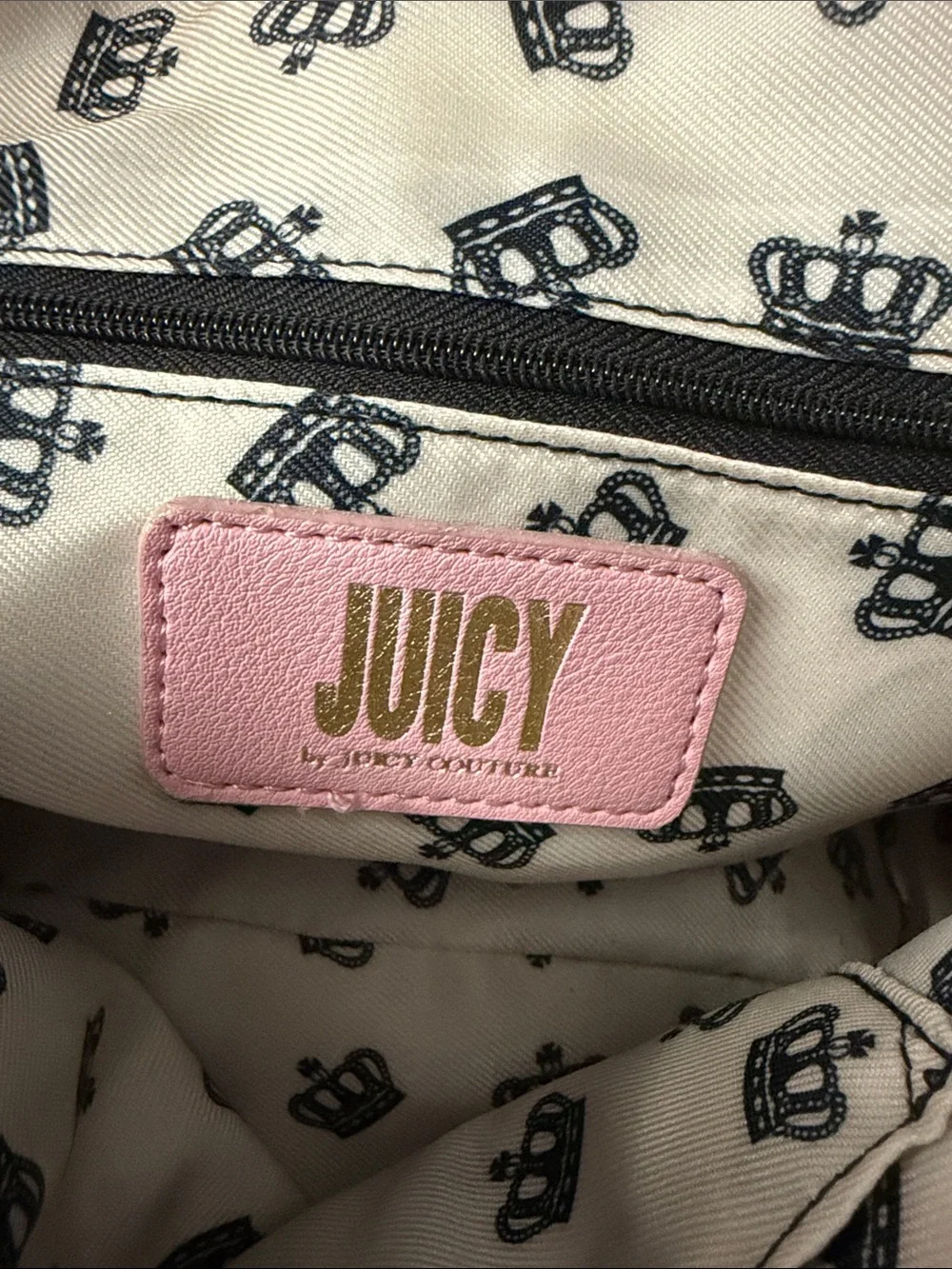 NWT Juicy Couture Pink Embossed Satchel Purse